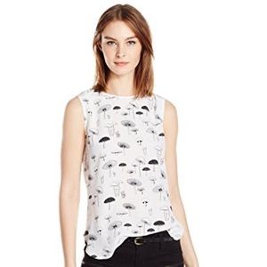 Equipment Lyle Mushroom silk tank in size Large